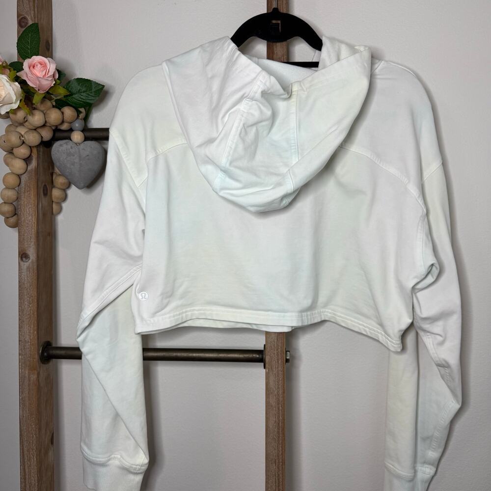 Lululemon Cropped Hoodie Sweatshirt Size 10 Stain‎ - Picture 7 of 9